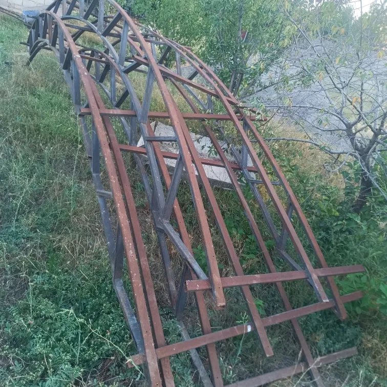 Арочные фермы навеса: до